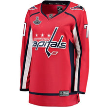 Load image into Gallery viewer, Braden Holtby #70 Washington Capitals Women's Red 2018 Stanley Cup Champions Home Breakaway Player Jersey