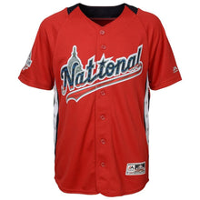 Load image into Gallery viewer, Freddie Freeman #5 National League Youth Red 2018 MLB All-Star Game Home Run Derby Player Jersey
