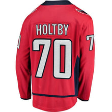 Load image into Gallery viewer, Braden Holtby #70 Washington Capitals Youth Red 2018 Stanley Cup Champions Home Breakaway Player Jersey