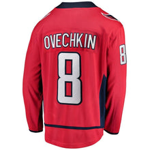 Load image into Gallery viewer, Alexander Ovechkin # 8Washington Capitals Youth Red 2018 Stanley Cup Champions Home Breakaway Player Jersey