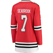 Load image into Gallery viewer, Brent Seabrook #7 Chicago Blackhawks Women's Red Breakaway Player Jersey