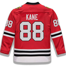 Load image into Gallery viewer, Fanatics Branded #88 Patrick Kane Chicago Blackhawks Youth Red Replica Player Jersey