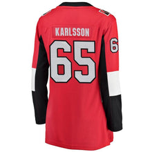 Load image into Gallery viewer, Erik Karlsson #65 Ottawa Senators Women's Red Home Breakaway Player Jersey