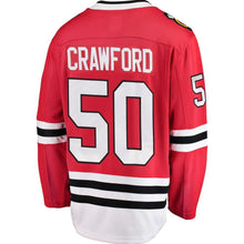 Load image into Gallery viewer, Corey Crawford #50 Chicago Blackhawks Red Breakaway Player Jersey