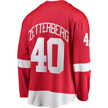 Load image into Gallery viewer, Henrik Zetterberg #40 Detroit Red Wings Red Breakaway Player Jersey