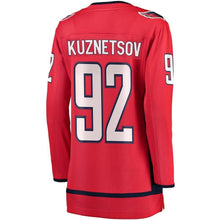 Load image into Gallery viewer, Evgeny Kuznetsov #92 Washington Capitals Women's Red Breakaway Player Jersey