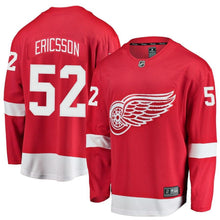 Load image into Gallery viewer, Jonathan Ericsson #52 Detroit Red Wings Youth Red Breakaway Player Jersey