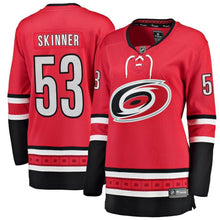 Load image into Gallery viewer, Jeff Skinner #53 Carolina Hurricanes Women's Red Home Breakaway Player Jersey
