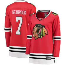 Load image into Gallery viewer, Brent Seabrook #7 Chicago Blackhawks Women's Red Breakaway Player Jersey