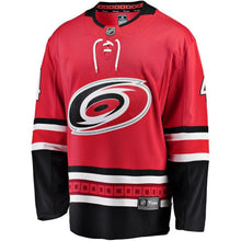 Load image into Gallery viewer, Haydn Fleury #4 Carolina Hurricanes Red Breakaway Player Jersey