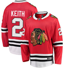 Load image into Gallery viewer, Duncan Keith #2 Chicago Blackhawks Red Breakaway Player Jersey
