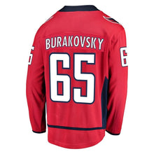 Load image into Gallery viewer, Andre Burakovsky #65 Washington Capitals Youth Red Breakaway Player Jersey