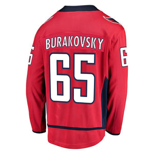 Andre Burakovsky #65 Washington Capitals Youth Red Breakaway Player Jersey