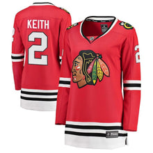 Load image into Gallery viewer, Duncan Keith #2 Chicago Blackhawks Women's Red Home Breakaway Player Jersey