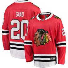 Load image into Gallery viewer, Brandon Saad #20 Chicago Blackhawks Youth Red Breakaway Player Jersey