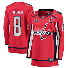 Load image into Gallery viewer, Alexander Ovechkin #8 Washington Capitals Women&#39;s Red 2018 Stanley Cup Champions Home Breakaway Player Jersey