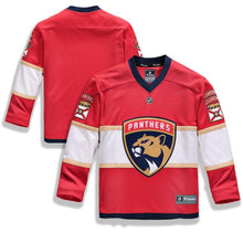 Load image into Gallery viewer, Florida Panthers Youth Red Home Replica Blank Jersey