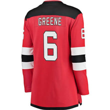 Load image into Gallery viewer, Andy Greene #6 New Jersey Devils Women&#39;s Red Breakaway Jersey