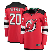 Load image into Gallery viewer, Blake Coleman #20 New Jersey Devils Women's Red Breakaway Jersey