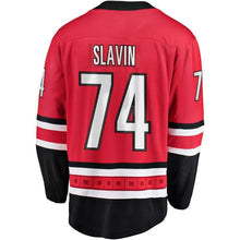 Load image into Gallery viewer, Jaccob Slavin #74 Carolina Hurricanes Red Breakaway Player Jersey