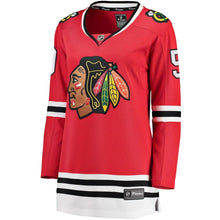 Load image into Gallery viewer, Corey Crawford #50 Chicago Blackhawks Women's Red Breakaway Player Jersey