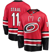 Load image into Gallery viewer, Jordan Staal #11 Carolina Hurricanes Red Breakaway Player Jersey