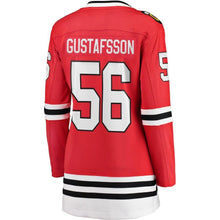 Load image into Gallery viewer, Erik Gustafsson #56 Chicago Blackhawks Women's Red Breakaway Player Jersey