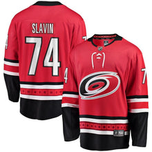 Load image into Gallery viewer, Jaccob Slavin #74 Carolina Hurricanes Red Breakaway Player Jersey