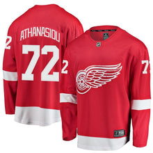 Load image into Gallery viewer, Andreas Athanasiou #72 Detroit Red Wings Youth Red Breakaway Player Jersey