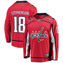 Load image into Gallery viewer, Chandler Stephenson #18 Washington Capitals Youth Red Breakaway Player Jersey