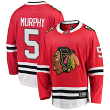Load image into Gallery viewer, Connor Murphy #5 Chicago Blackhawks Red Breakaway Player Jersey
