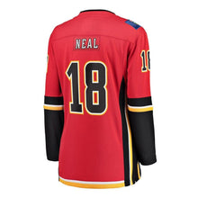 Load image into Gallery viewer, James Neal #18 Calgary Flames Women's Red Home Breakaway Player Jersey