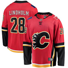 Load image into Gallery viewer, Elias Lindholm #28 Calgary Flames Red Home Breakaway Player Jersey