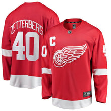 Load image into Gallery viewer, Henrik Zetterberg #40 Detroit Red Wings Youth Red Home Breakaway Player Jersey