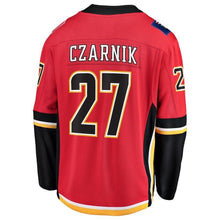 Load image into Gallery viewer, Austin Czarnik #27 Calgary Flames Red Home Breakaway Player Jersey