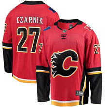 Load image into Gallery viewer, Austin Czarnik #27 Calgary Flames Red Home Breakaway Player Jersey