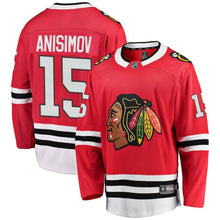 Load image into Gallery viewer, Artem Anisimov #15 Chicago Blackhawks Red Home Breakaway Player Jersey