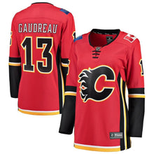 Load image into Gallery viewer, Johnny Gaudreau #13 Calgary Flames Women's Red Home Breakaway Player Jersey