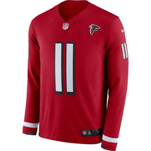 Load image into Gallery viewer, Julio Jones Atlanta Falcons Red Therma Long Sleeve Jersey