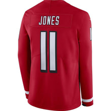 Load image into Gallery viewer, Julio Jones Atlanta Falcons Red Therma Long Sleeve Jersey