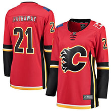 Load image into Gallery viewer, Garnet Hathaway #21 Calgary Flames Women's Red Home Breakaway Player Jersey