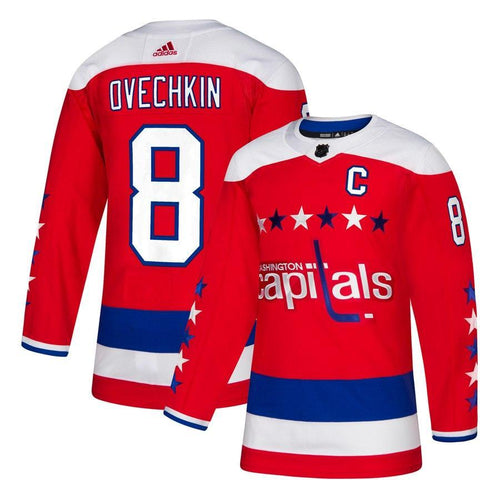 Alexander Ovechkin #8 Washington Capitals Red Alternate Player Jersey