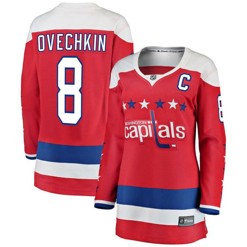 Alexander Ovechkin #8 Washington Capitals Women's Red Alternate Breakaway Player Jersey