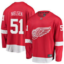 Load image into Gallery viewer, Frans Nielsen # 51 Detroit Red Wings Red Breakaway Player Jersey