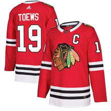 Load image into Gallery viewer, Jonathan Toews #19 Chicago Blackhawks Red Player Jersey