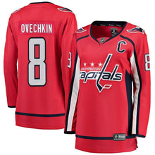 Load image into Gallery viewer, Alexander Ovechkin #8 Washington Capitals Women&#39;s Red Home Breakaway Player Jersey