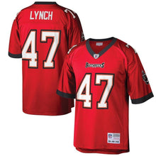 Load image into Gallery viewer, John Lynch #47 Tampa Bay Buccaneers Red 2002 Retired Player Replica Jersey
