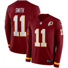 Load image into Gallery viewer, Alex Smith Washington Redskins Burgundy Therma Long Sleeve Jersey