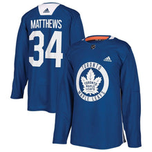 Load image into Gallery viewer, Auston Matthews Toronto Maple Leafs Royal Practice Player Jersey