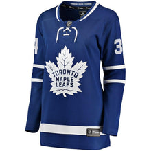 Load image into Gallery viewer, Auston Matthews #34 Toronto Maple Leafs Women's Royal Home Breakaway Player Jersey